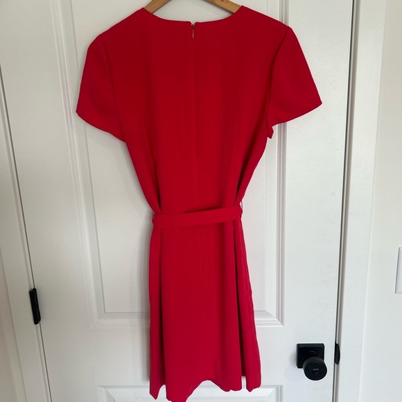 J. Crew Red Mini Front Tie Bow Dress Size 4 - Picture 4 of 4